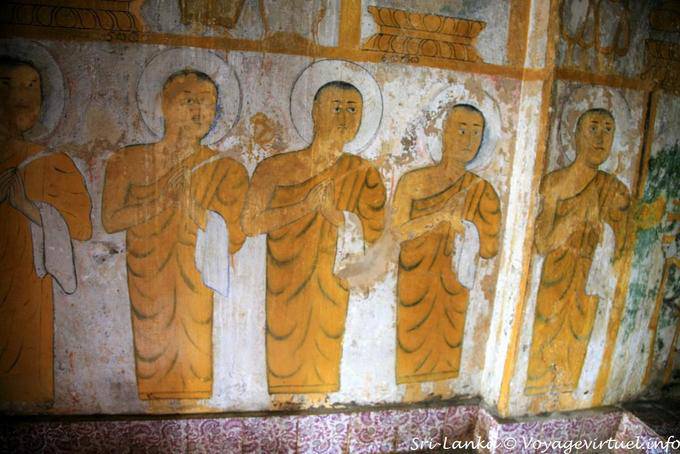 Fresco Gadaladeniya Templo, Pilimathalawa a Kandy - Ceilan Sri Lanka