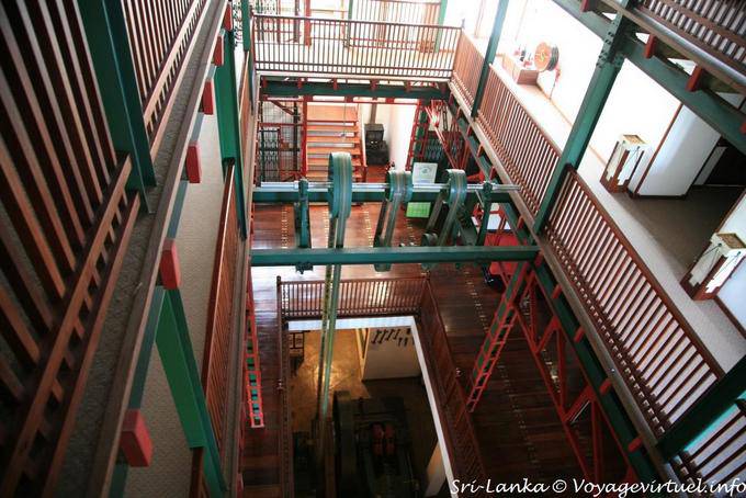 Atrio de la malla de acero hotel Heritance Tea Factory, Nuwara Eliya - Ceilan Sri Lanka