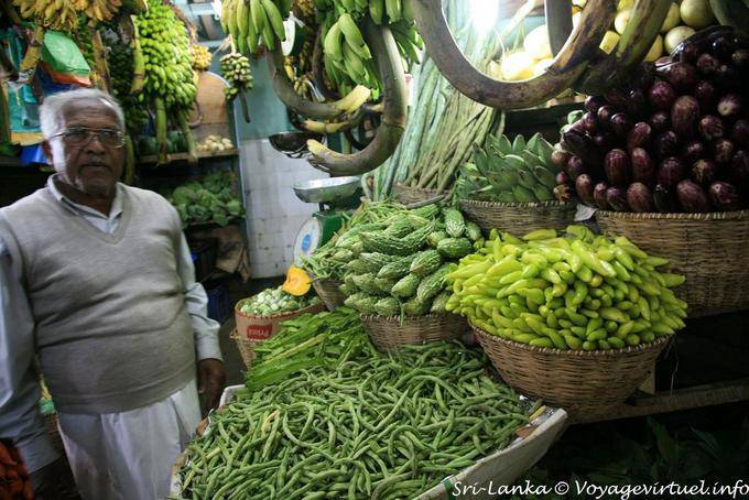 Mercado de fruta y verdura en Nuwara Eliya - Ceilan Sri Lanka