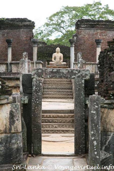 Templo Exterior Vatadage, Polonnaruwa - Ceilan Sri Lanka