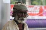 Retrato de un miserable pobre, Kandy, Ceilan Sri Lanka.