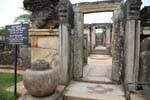 Hatadage templo, el santuario sagrado de la deuda y Bol, Polonnaruwa, Ceilan Sri Lanka.