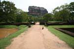 La entrada principal a Sigiriya, Simhagîri, Ceilan Sri Lanka.