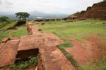 En el corazón de la fortaleza en la cima de la roca, Sigiriya, Ceilan Sri Lanka.