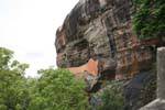Ver espejo de pared a lo largo del acantilado, Sigiriya, Ceilan Sri Lanka.