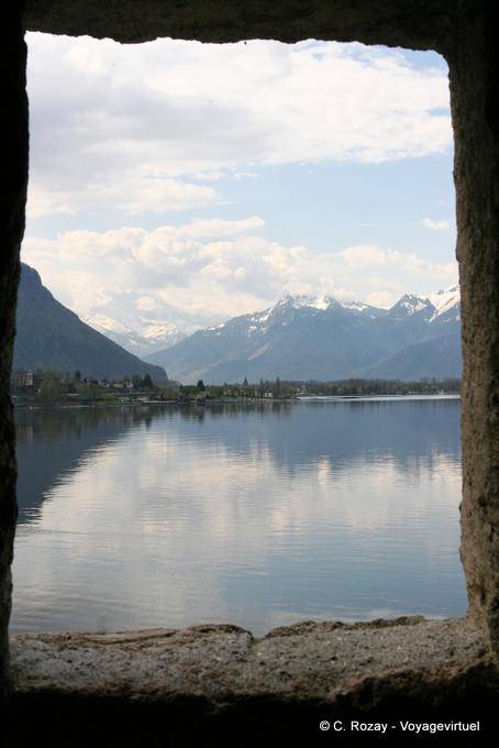 Reflexiones de los Alpes Chillon, Montreux - Suiza