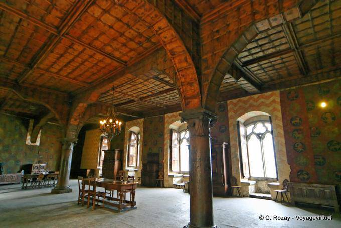 Techo de la sala de Chatelain, el Castillo de Chillon - Suiza