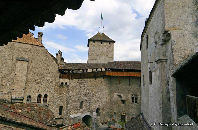 Castillo de Chillon, descripción, interior - Suiza