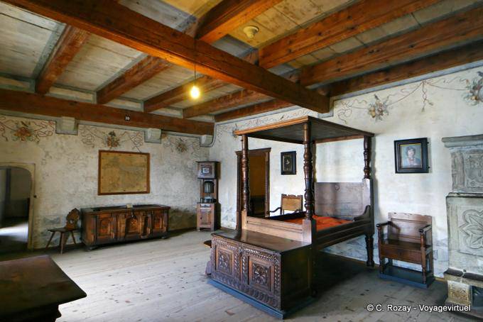 Dormitorio Berna, Castillo de Chillon, Montreux - Suiza