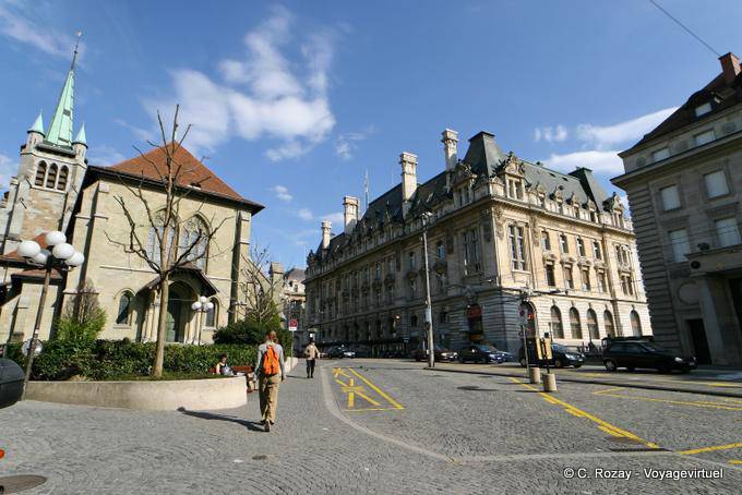 El barrio de Saint-François, Lausana - Suiza