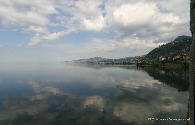 Panorama en el lago Lemán - Suiza