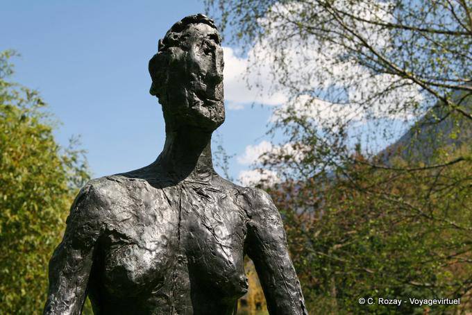Perfil doble, Germaine Richier, La Folle Virgen, 1946, bronce, Fundación Gianadda - Suiza