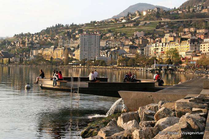 El Quai de la Rouvenaz, Montreux - Suiza