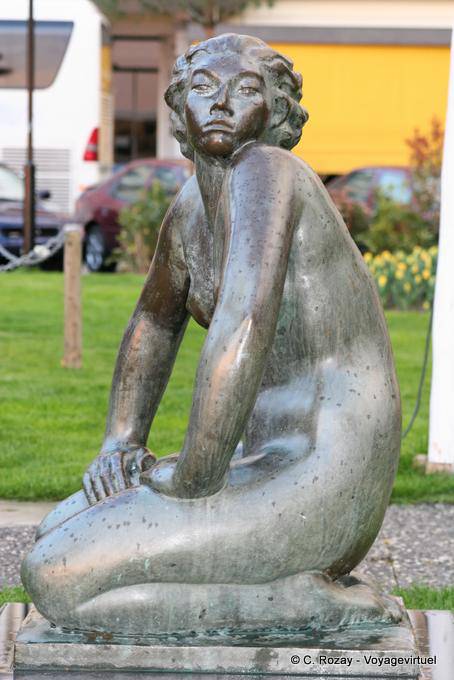 El Faunesse Henri Paquet, Suiza Park, cara de bronce Majectic, Montreux - Suiza
