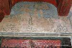 Pintura en la habitación del duque, el Castillo de Chillon, Suiza.