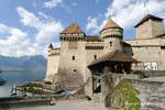 Castillo de Chillon entrada, Suiza.