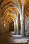 Arquitectura sótano, Castillo de Chillon, Montreux, Suiza.