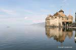 Mirror Lake Geneva Castillo de Chillon, Suiza.
