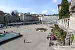 Panorámica Cuadrado Riponne, Lausana, Suiza.