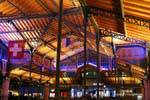 La arquitectura del Salón de Montreux, la estructura de acero de manera Baltard, Suiza.