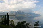 Lago Ginebra, enfrente de Villeneuve Le Bouveret, Suiza.