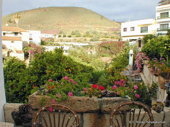 Tormenta de luz, vista desde la Granadilla Casa Rural, Tenerife