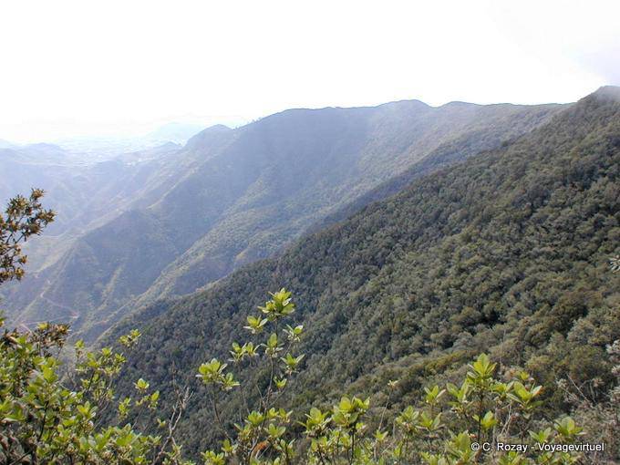 Vista norte de la isla de Tenerife
