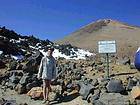 Fría, caminar en el volcán Teide, Tenerife.