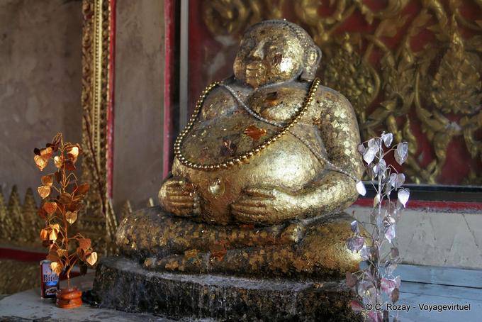 Otra gran vientre de Buda, Wat Choeng Phanan, Ayutthaya - Tailandia