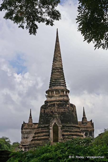 Chedi campana invertida, Wat Phra Sri Samphet, Ayutthaya - Tailandia