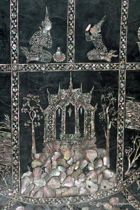 Perla decorativo, Wat Pho (Wat Phra Chettuphon), Bangkok - Tailandia