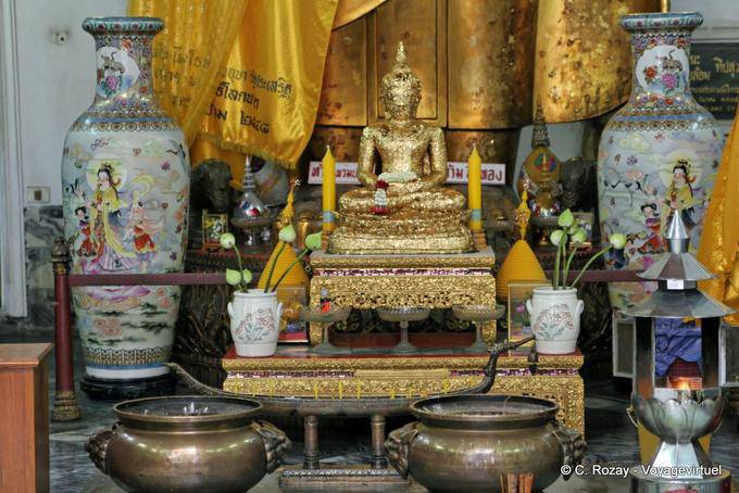 Jarrones chinos pintados, Wat Pho (Wat Phra Chettuphon), Bangkok - Tailandia