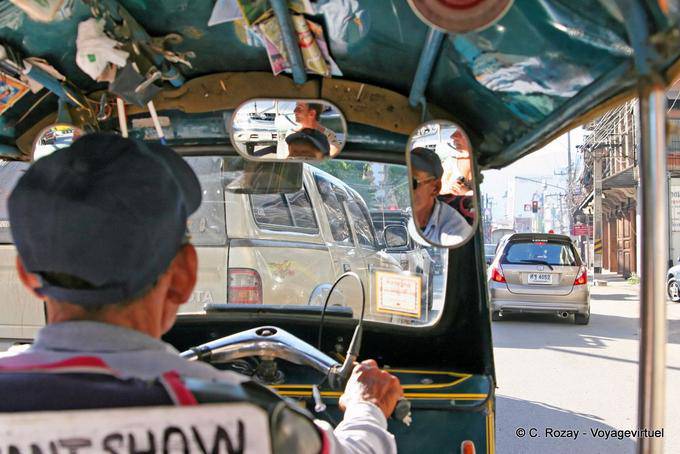 Conductor de rickshaw, Chiang Mai - Tailandia