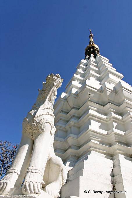 Guardia Blanca Wat Suan Dok, Templo Chiang Mai - Tailandia