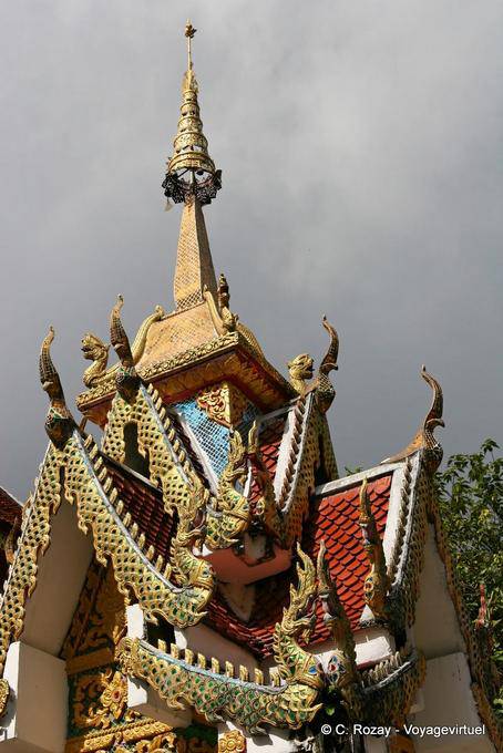 Mezcla Chofahs y nagas, Wat Doi Suthep, Chiang Mai - Tailandia