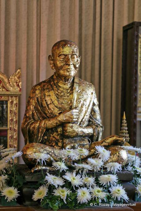 Monk Representación, Wat Phra Singh, de Chiang Mai - Tailandia