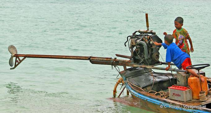 Motor de cola larga, Koh Phi Phi - Tailandia