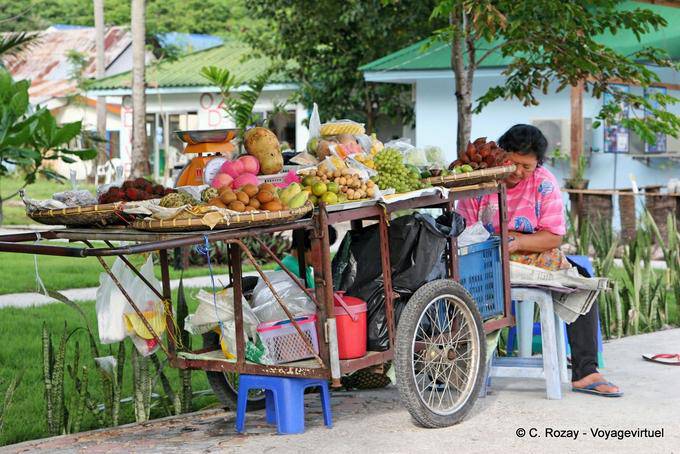Frutas Hawker, Koh Phi Phi - Tailandia