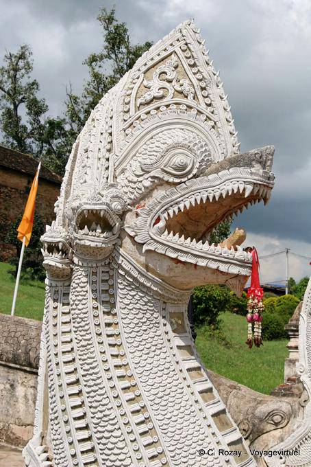 Dirígete naga blanco, Lampang - Tailandia