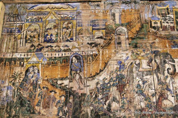 Otro mural, Wat Phra que Lampang Luang - Tailandia