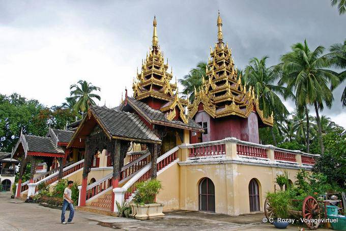 Templo tradicional birmano, Lampang, Wat Sri Chum - Tailandia