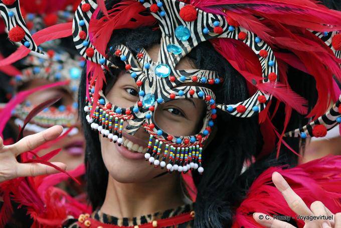 Máscara Festival de Patong, Phuket - Tailandia