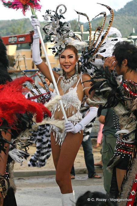 Sombrero en blanco Jersey Festival de Patong, Phuket - Tailandia
