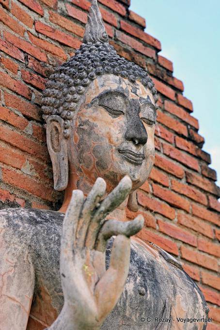 Vitarka-Mudra, Sukhothai, Wat Trapang Ngoen - Tailandia