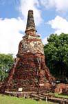 Chedi antiguo, Wat Phra Sri Samphet, Ayutthaya, Tailandia.