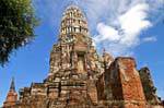 Ayutthaya, Wat Raj Burana torre santuario (un prang 1424), Tailandia.