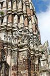 Garudas en Prang, Wat Raj Burana, Ayutthaya, Tailandia.