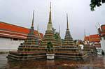 Chedi estilo Ratanakosin, Wat Pho, Bangkok, Tailandia.