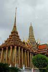 Phra Mondop y campanario, Wat Phra Kaew, Bangkok, Tailandia.