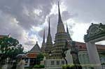 Stupas de Wat Phra Chettuphon, Bangkok, Tailandia.
